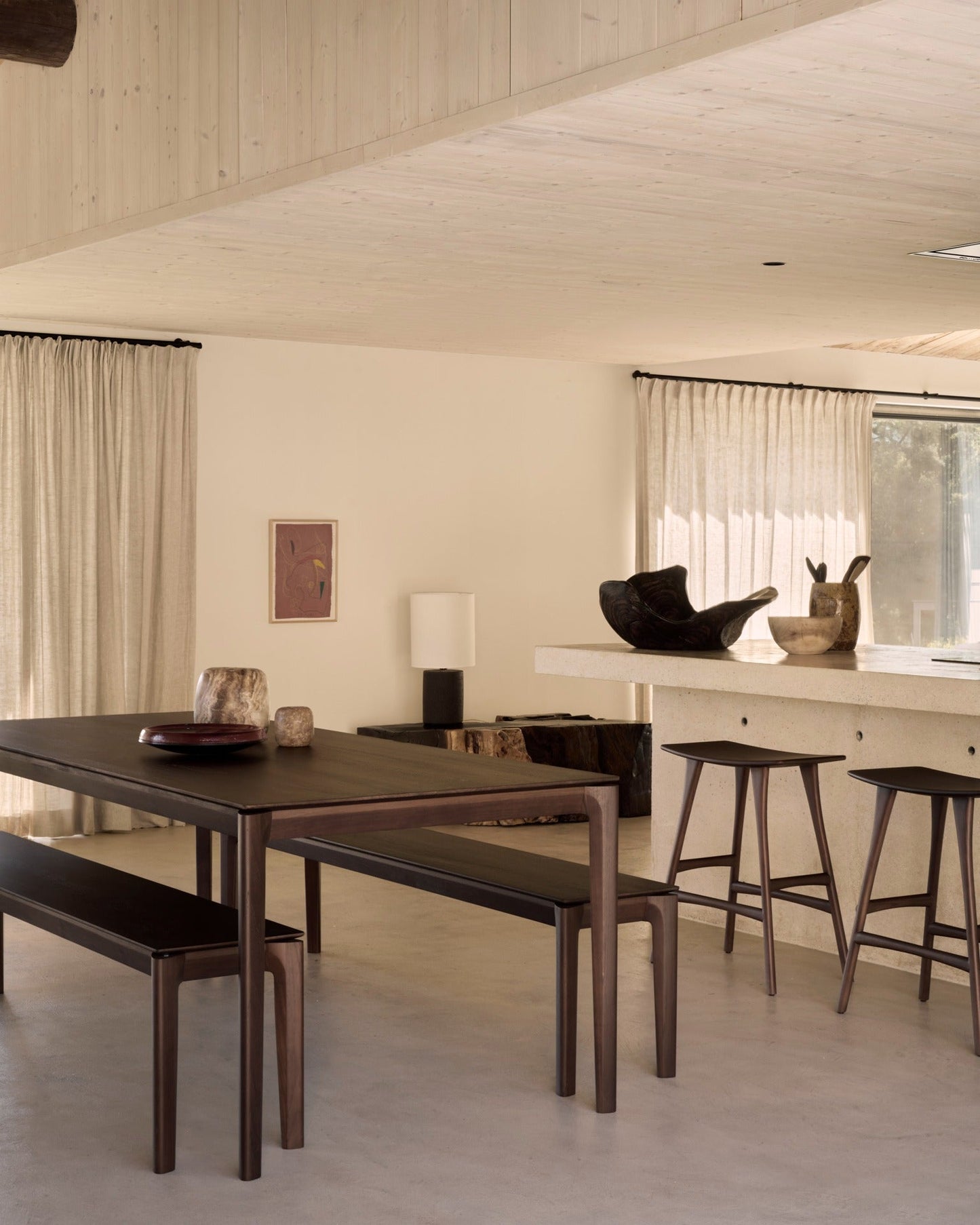 Brown Bok Dining Table