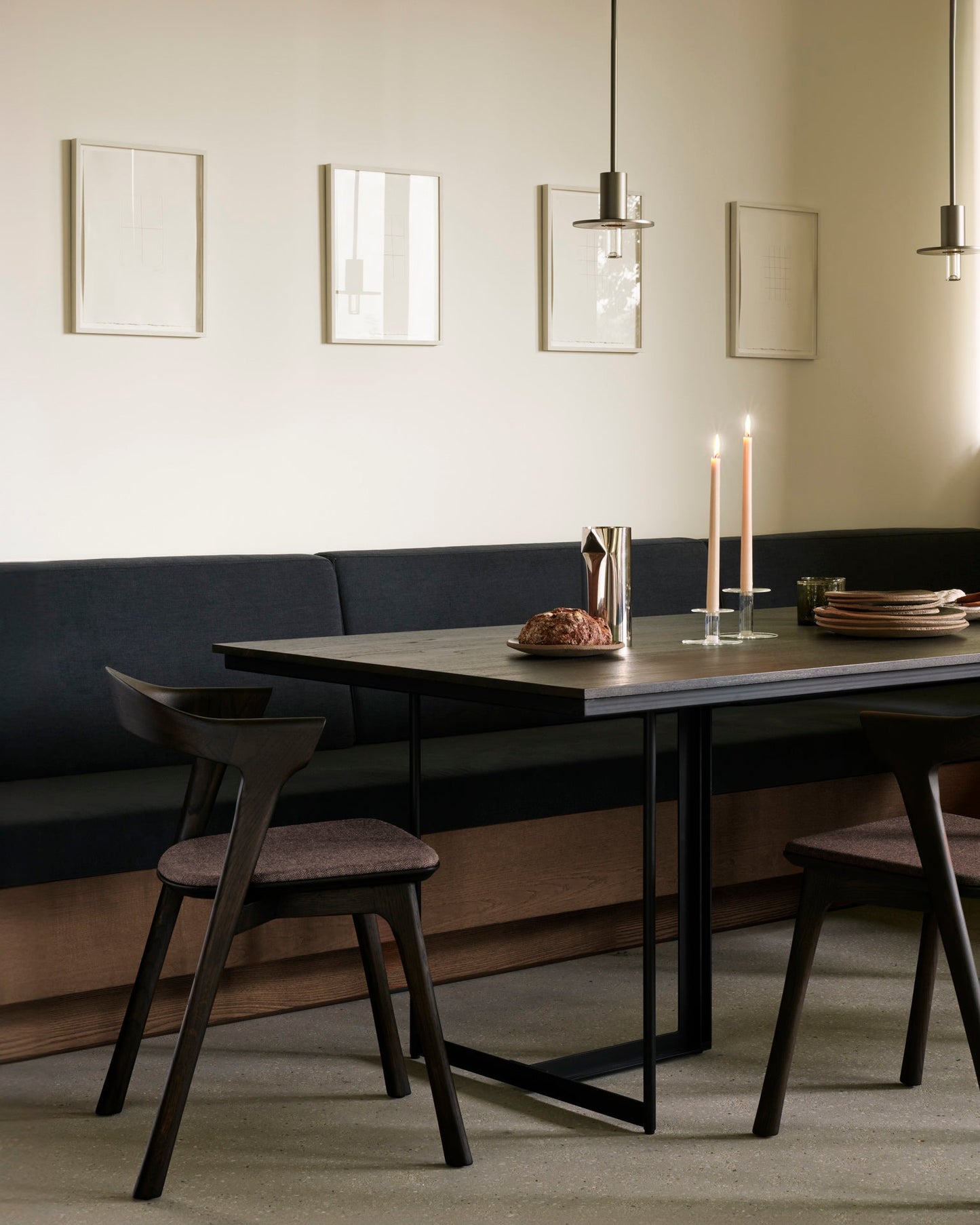 Teak Dark Brown Tacet Dining Table