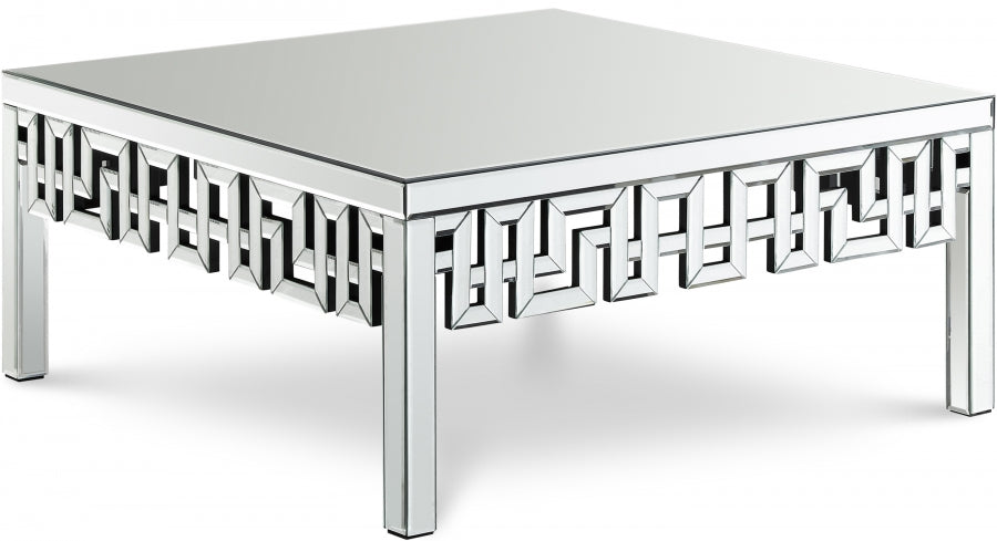 Aria Mirrored Coffee Table - Mirrored