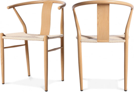 Beck Hand Woven Rope Dining Chair - Natural