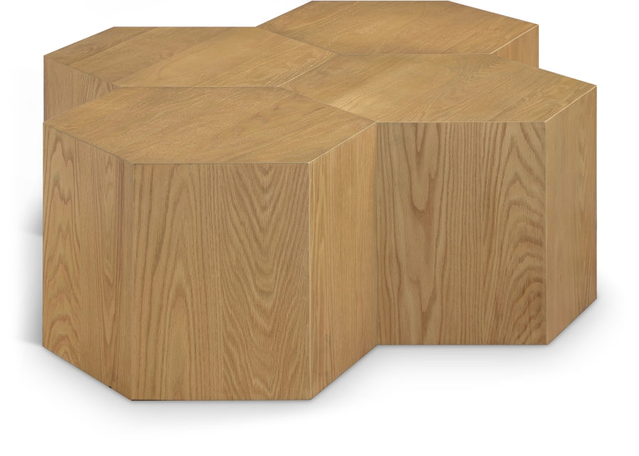 Eternal Oak Wood 4pc. Modular Coffee Table - Natural