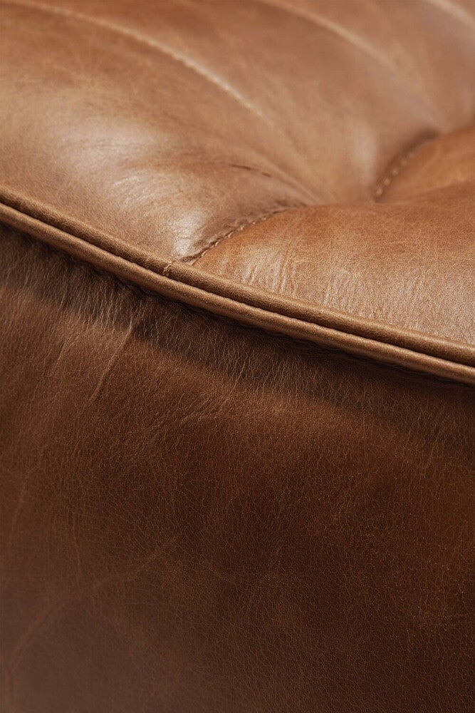Leather Old Saddle N701 Modular Sofa