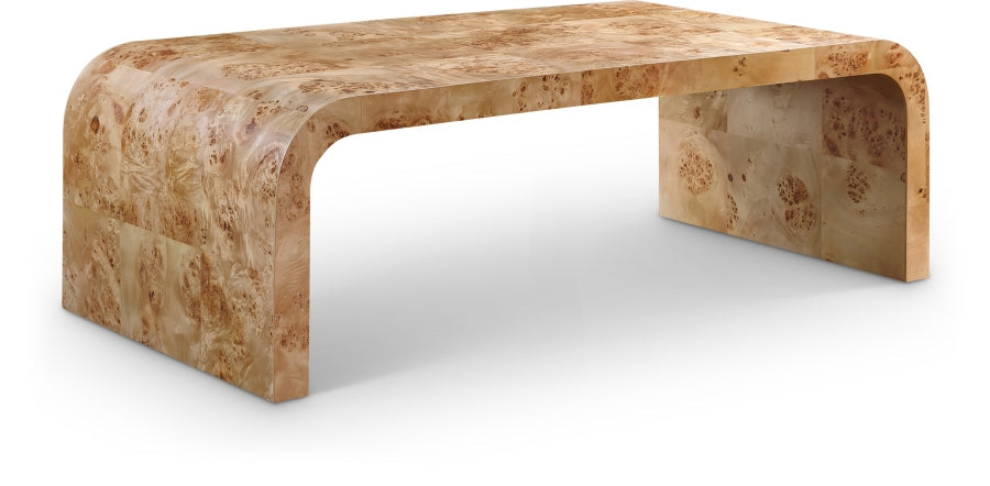 Cresthill Burl Wood Coffee Table - Natural