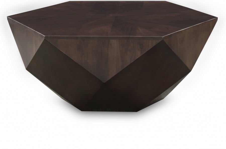 Diamante Oak Veneer Coffee Table - Brown