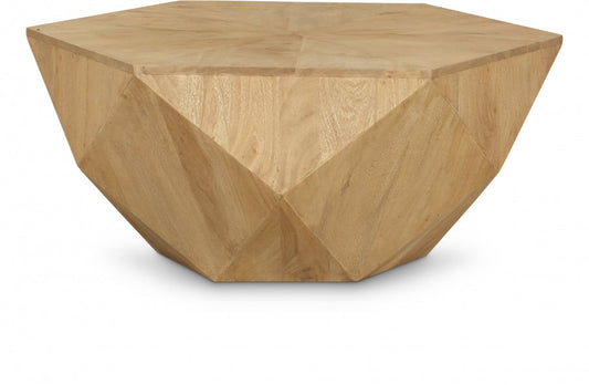 Diamante Oak Veneer Coffee Table - Natural