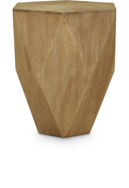 Diamante Oak Veneer End / Side Table - Natural