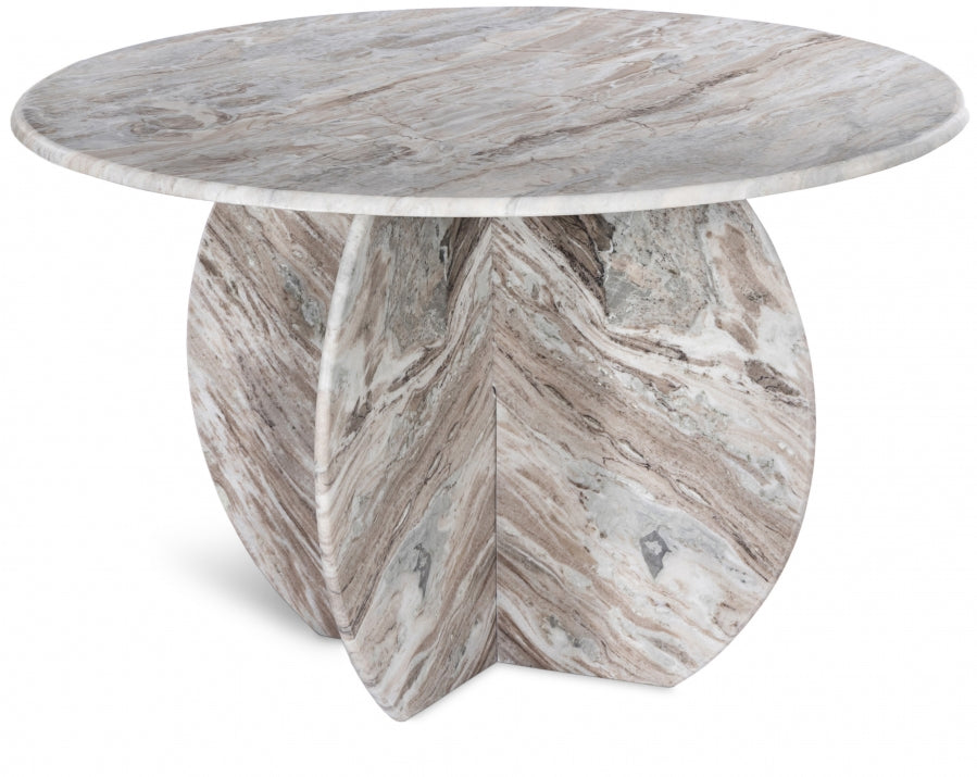 Formentera 48" Genuine Marble Dining Table - Brown