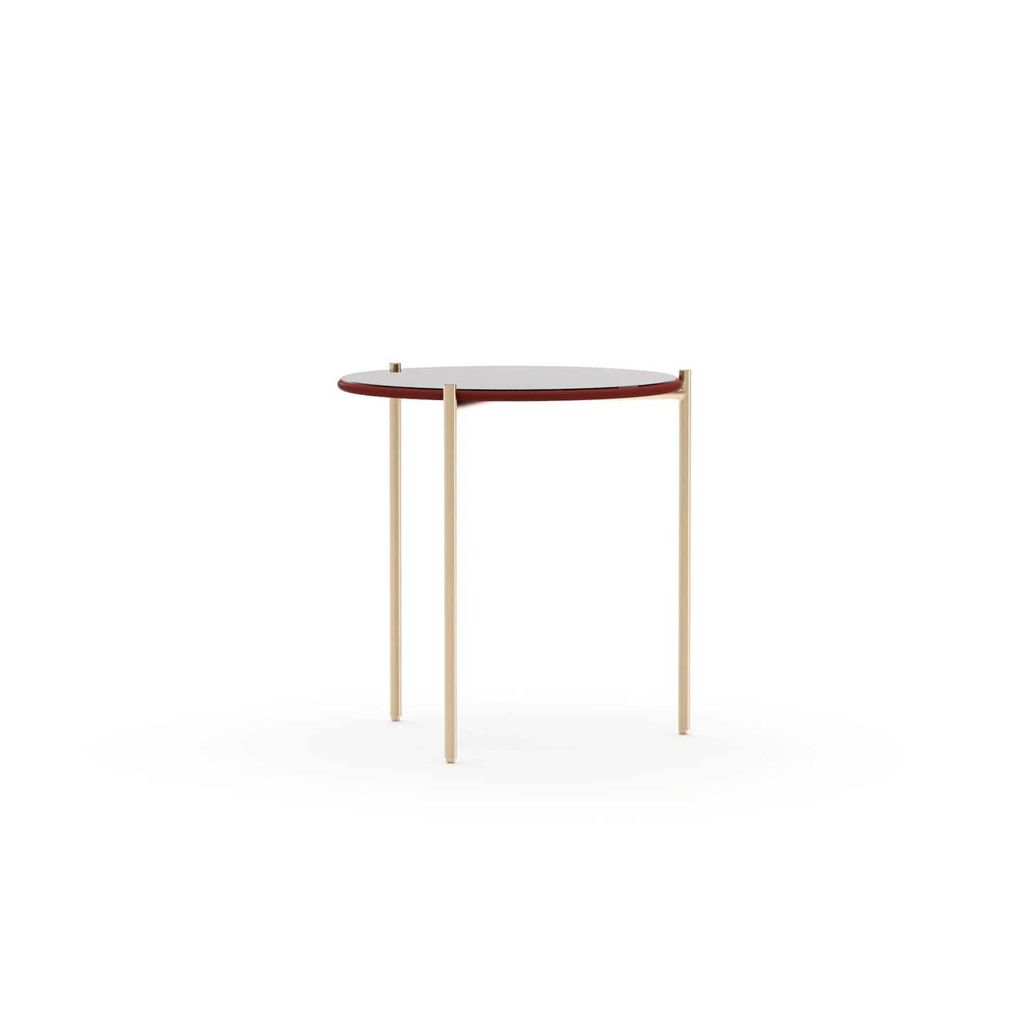Demli Rouge Glass Side Table