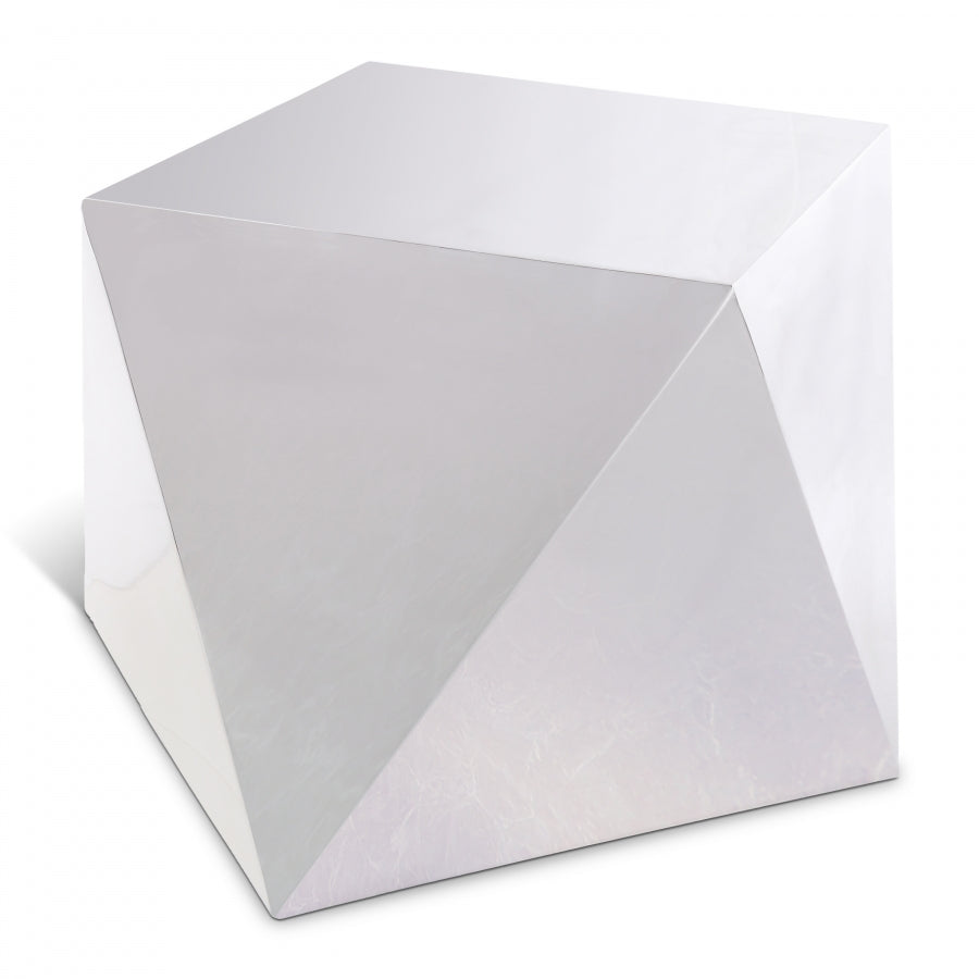 Gemma Stainless Steel End / Side Table - Silver