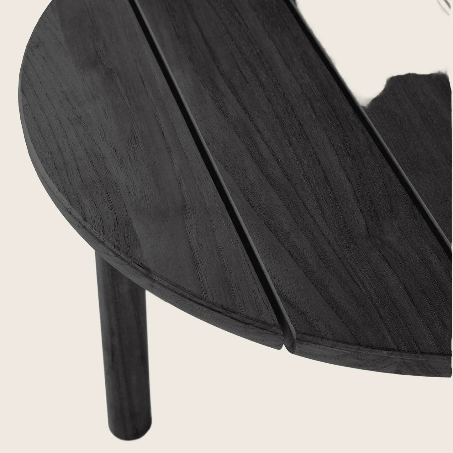 Black Quatro Outdoor Round Side Table