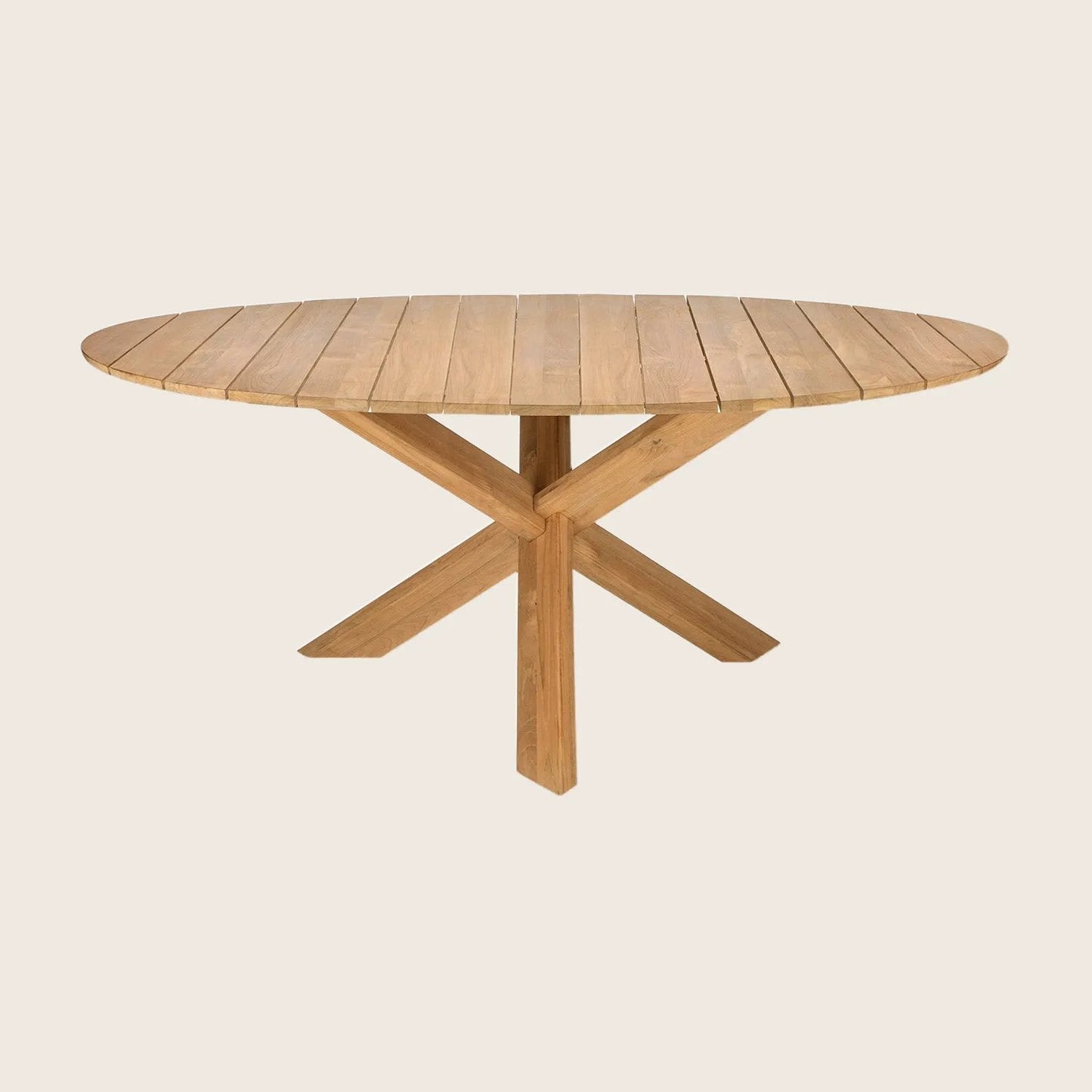 Teak Circle Outdoor Dining Table