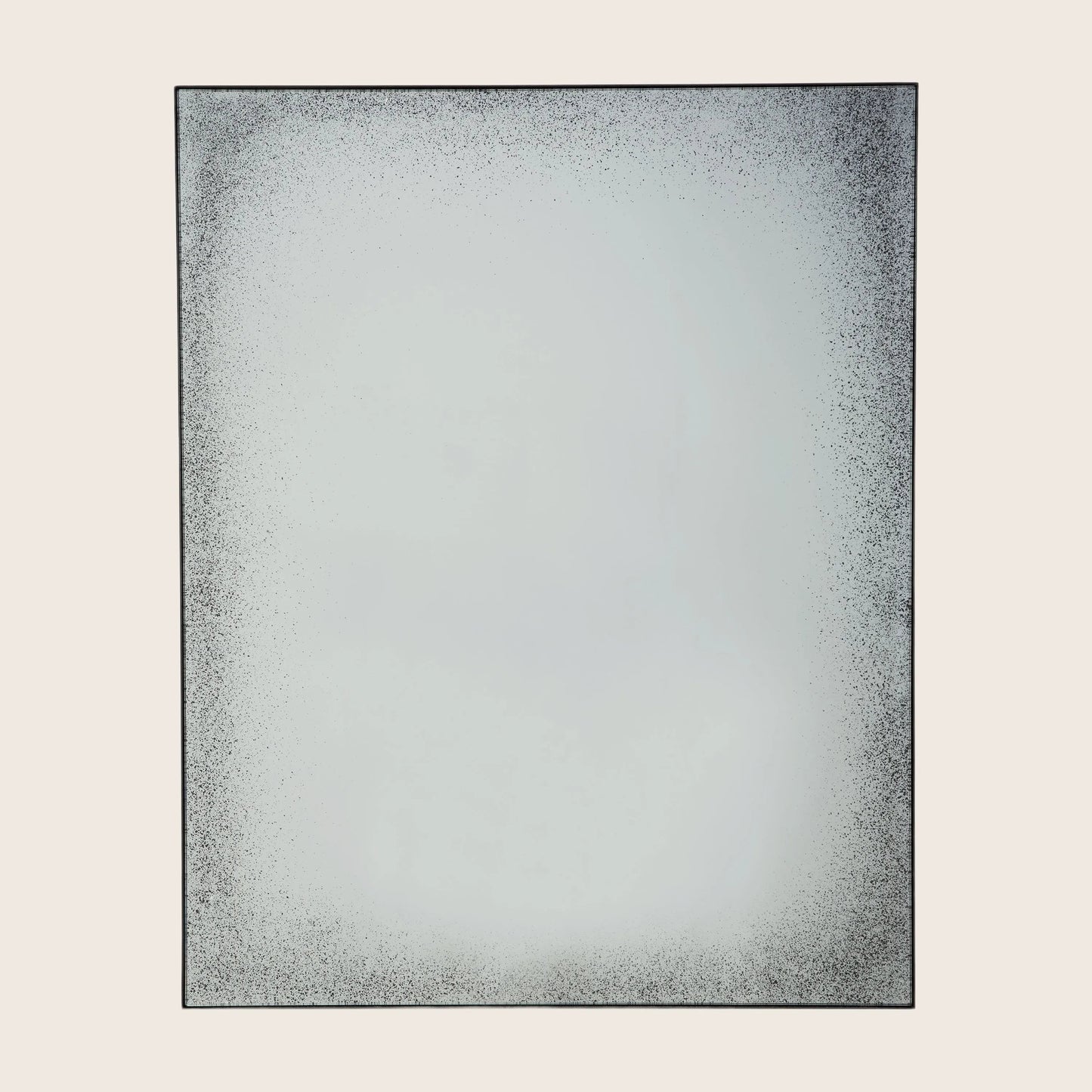 Aged Rectangular Wall Mirror