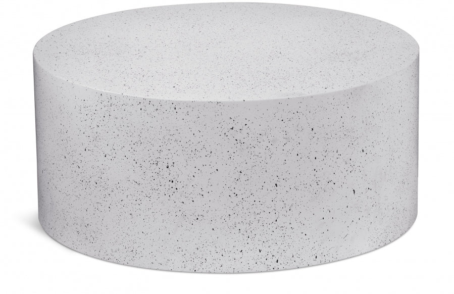 Terrazzo Terrazzo Pattern Iron Coffee Table - White