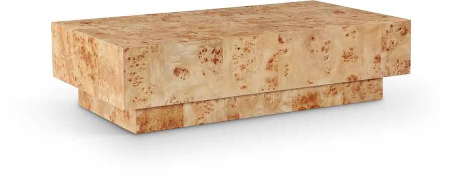 Otto Oak Veneer Coffee Table - Natural Burl