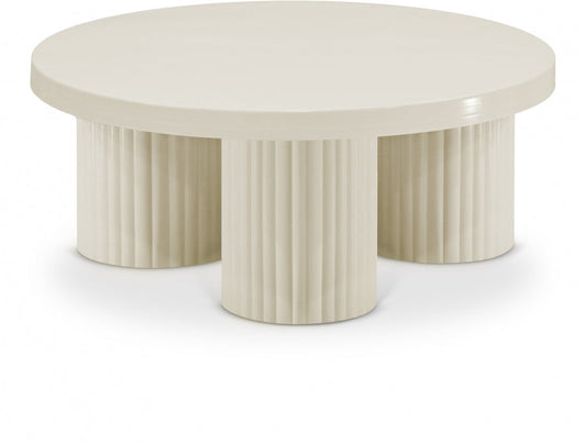 Rhodes Iron Coffee Table - Cream