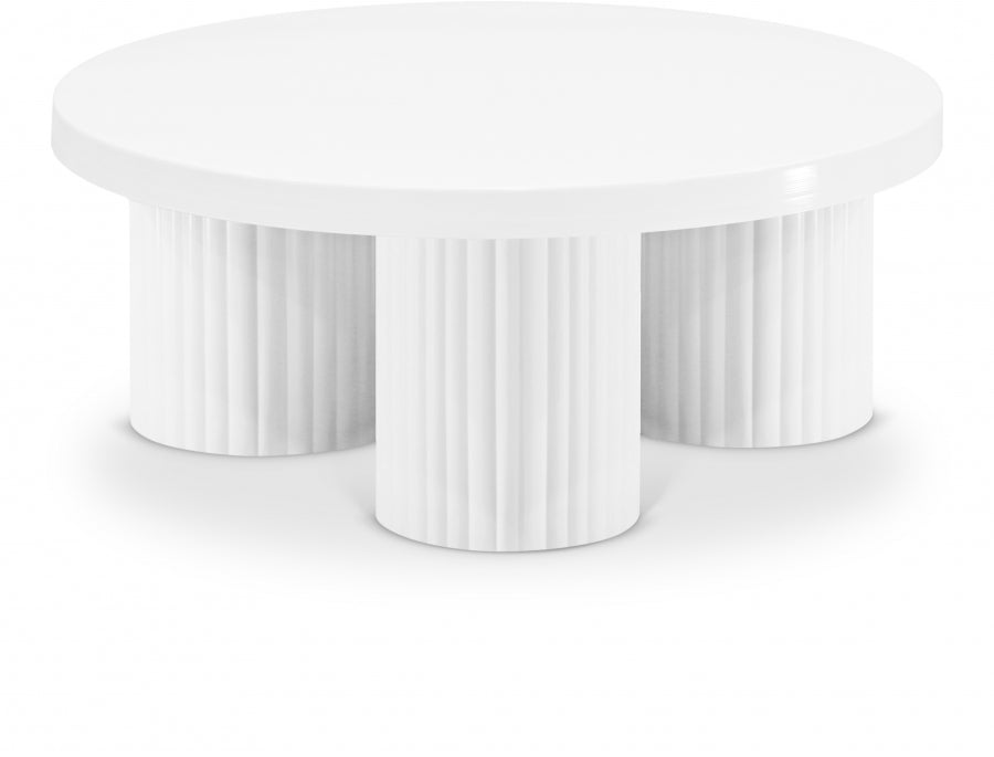 Rhodes Iron Coffee Table - White