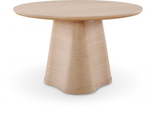 Bernada 48" Solid Wood And Oak Veneer Dining Table - Natural