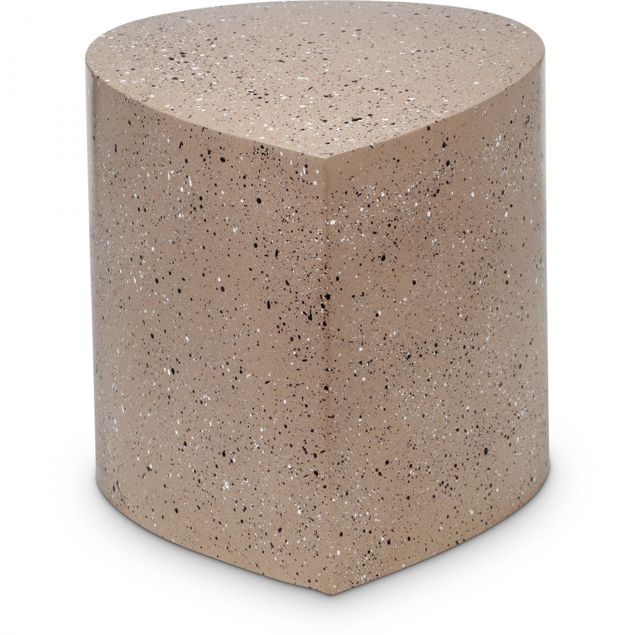 Petal Terrazzo Pattern Iron Coffee Table - Taupe