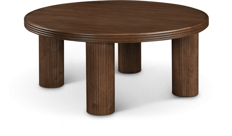 Hayden Solid Wood And Oak Veneer Coffee Table - Brown