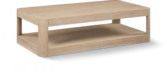 Reeves Solid Wood And Veneer Coffee Table - Natural