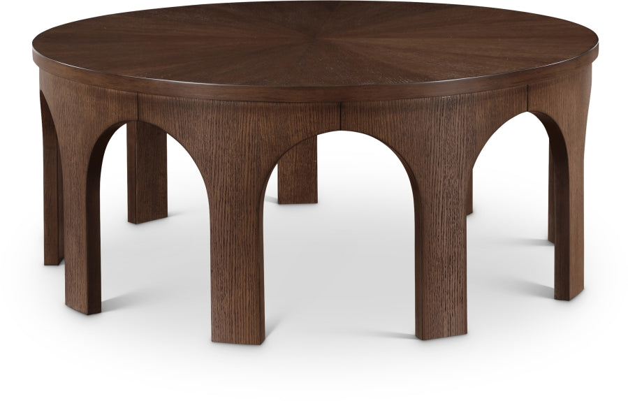 Westfield Solid Wood And Oak Veneer Coffee Table - Brown
