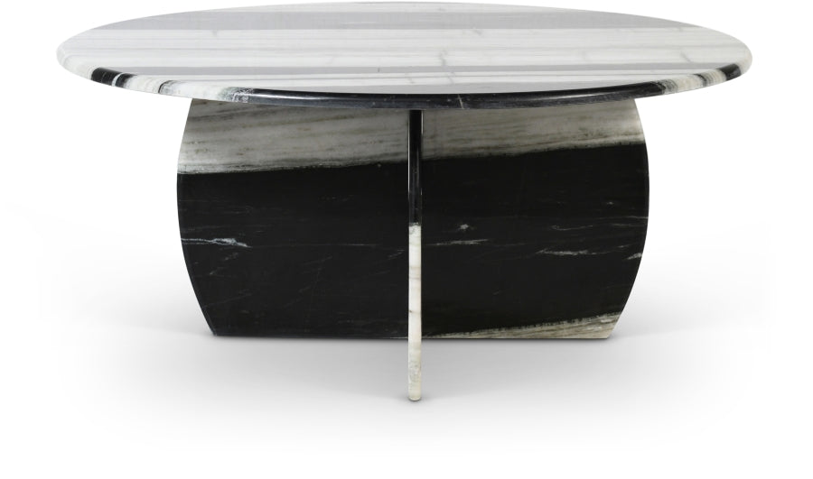 Formentera Genuine Marble Coffee Table - Panda