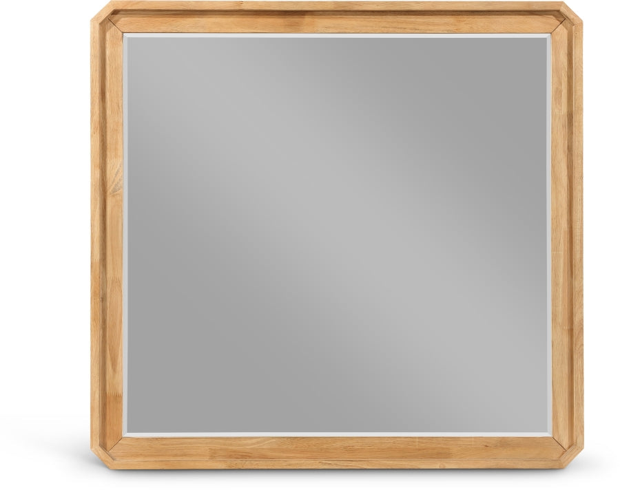 Parker Ash Veneer Framed Mirror - Natural