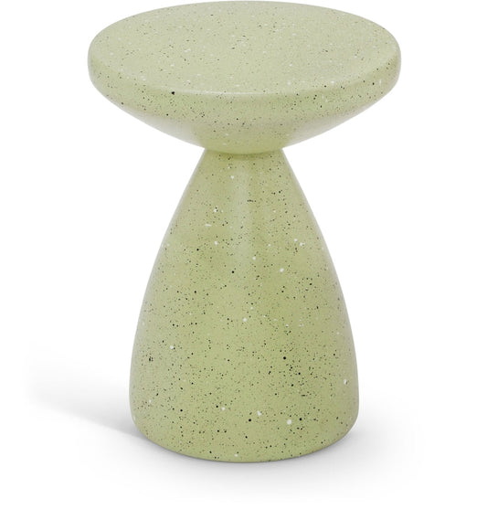 Anika Terrazzo Pattern Iron Terrazo End Table - Green