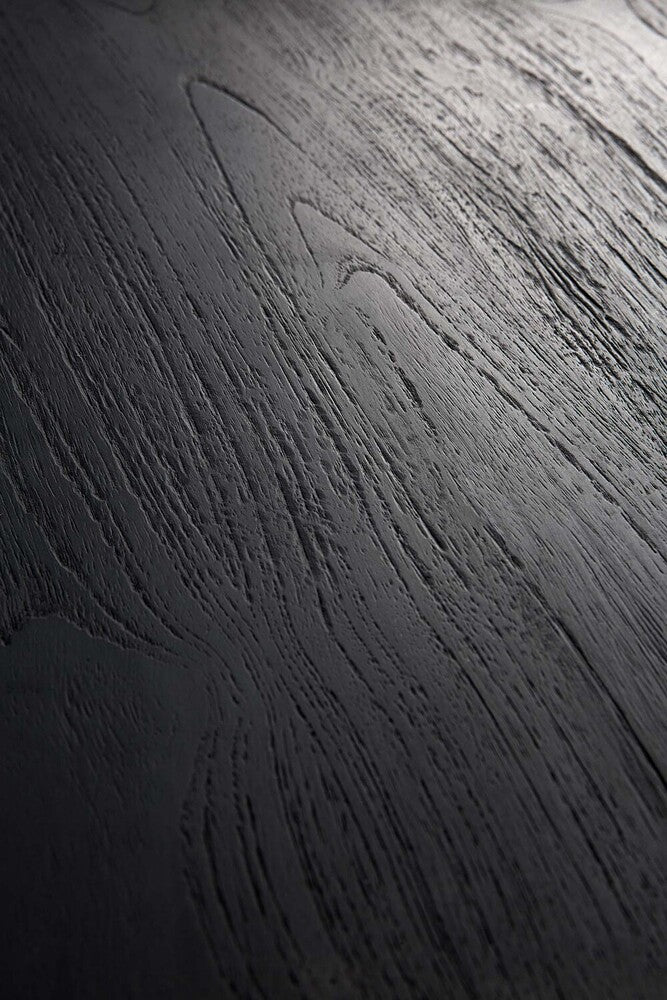 Oak Black Tripod Side Table