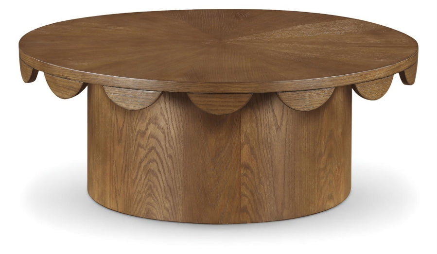 Dahlia Oak Veneer Coffee Table - Brown