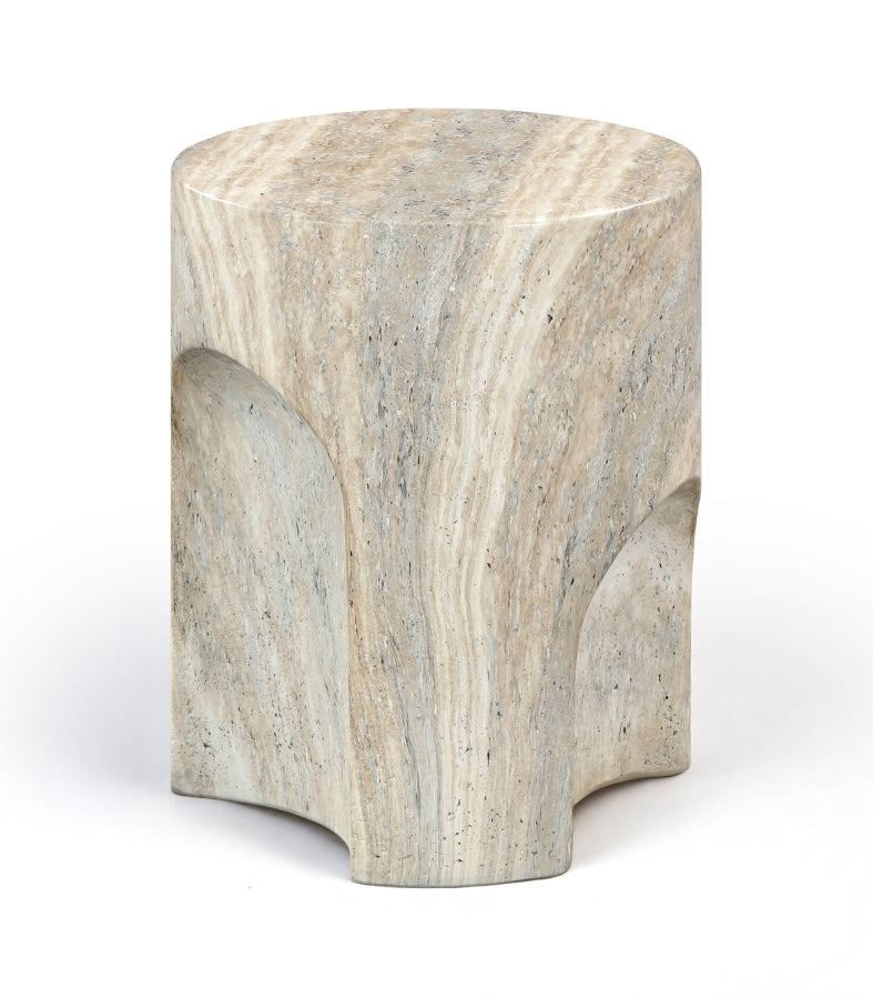 Olira Concrete And Fiberglass Indoor / Outdoor Patio Coffee Table - Travertine