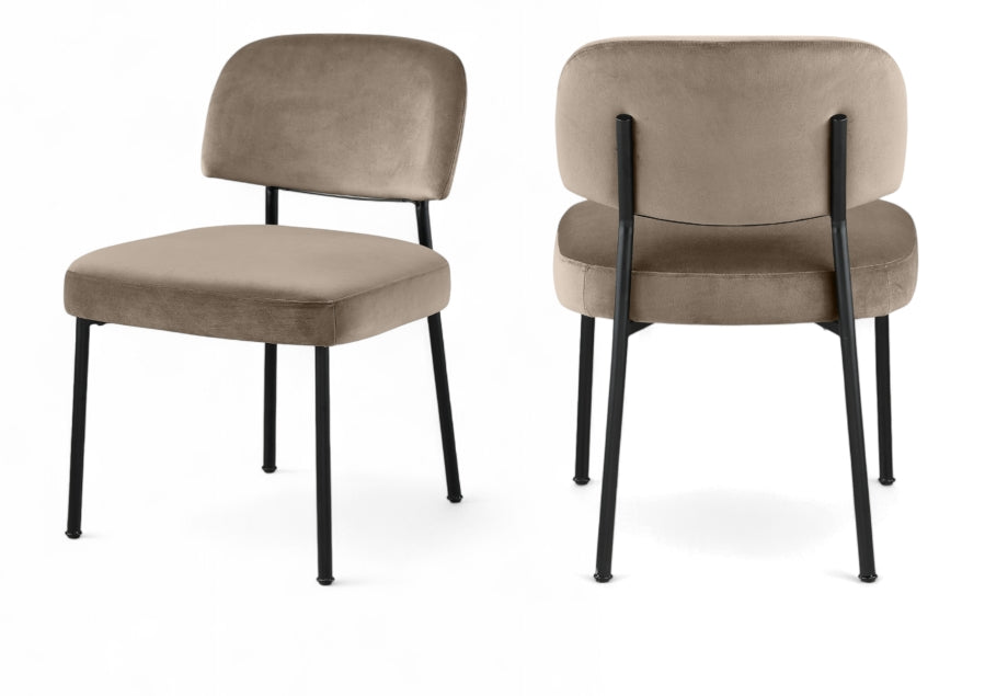 Zarelle Performance Fabric Upholstered Dining Chair - Taupe