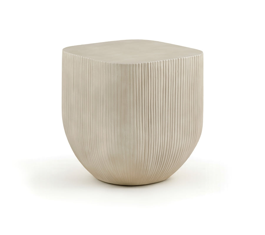 Sonara Concrete Indoor/Outdoor End / Side Table - Beige