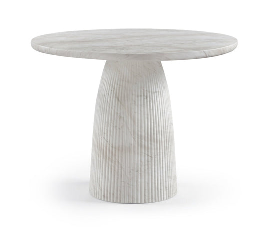 Venosa 42" Concrete Indoor / Outdoor Dining Table - White