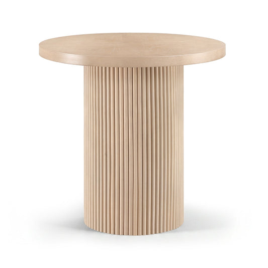 Belinda 36" Oak Veneer And Solid Wood Counter Height Table - Natural
