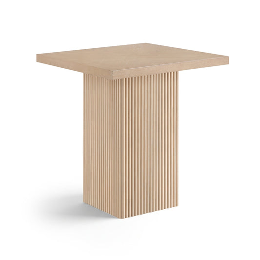 Belinda 32" Oak Veneer And Solid Wood Counter Height Table - Natural