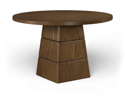 Tavio 48" Oak Veneer And Solid Wood Dining Table - Brown