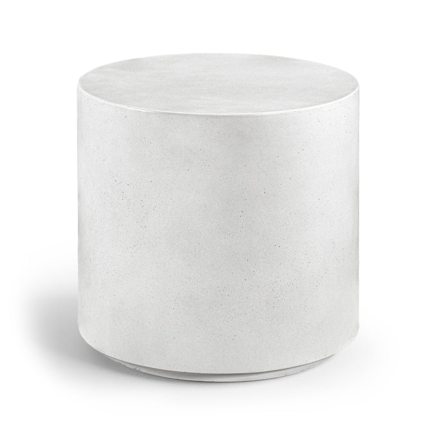 Imperia Concrete Indoor/Outdoor End / Side Table - White