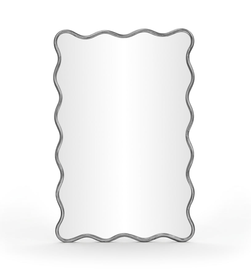 Foundry Iron Framed Mirror - Silver