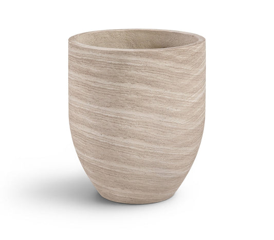 Florique 20.5" Indoor / Outdoor Concrete Planter - Travertine