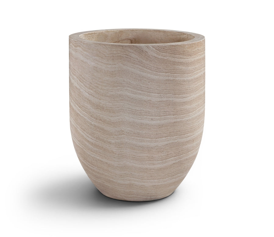 Florique 26.75" Indoor / Outdoor Concrete Planter - Travertine