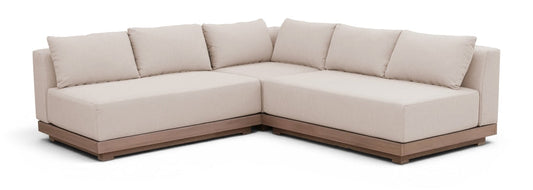 Solace 93.25" Olefin Performance Fabric 3pc. Modular Sectional - Beige