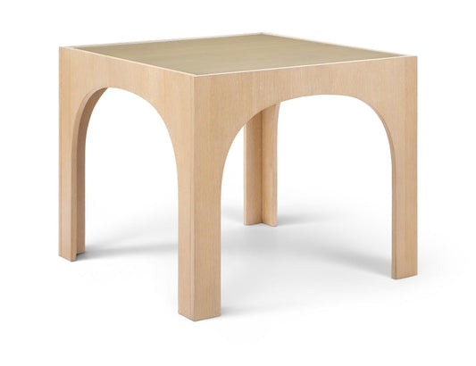 Waldorf 36.25" Tempered Glass Top Dining Table - Natural