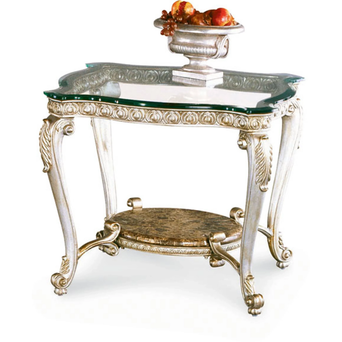 Regency-Rect End Glass Top