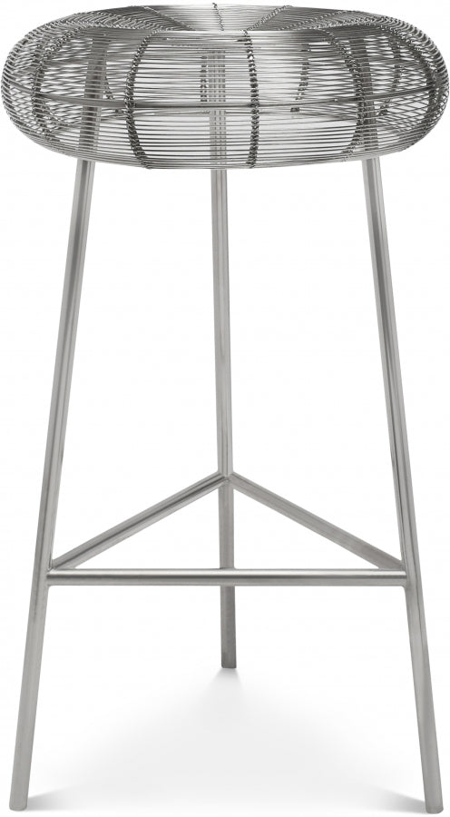 Tuscany Iron Counter Stool - Silver
