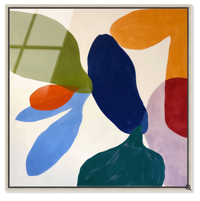 Soft Geometry II | Acrylic | 30 x30 |Champagne