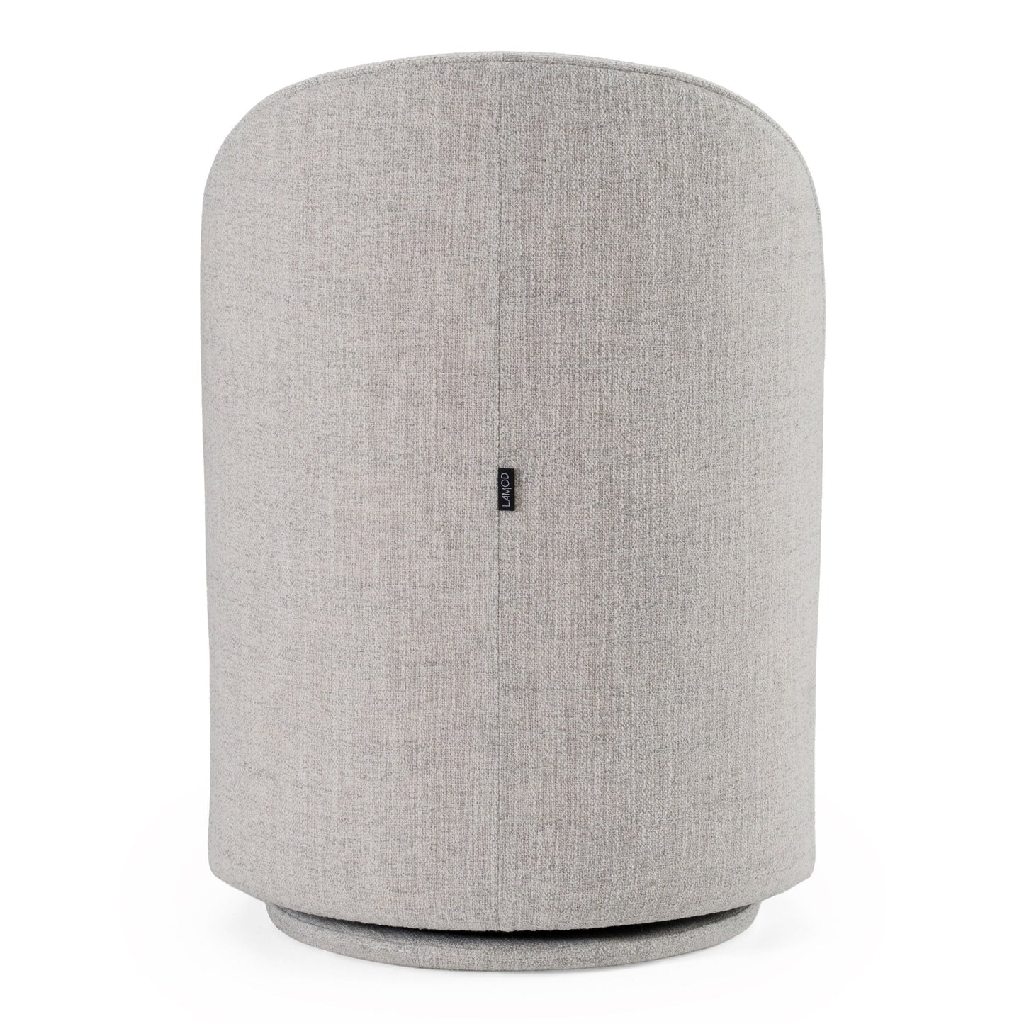Correa - Modern Light Grey Fabric Swivel Dining Chair