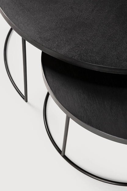 Round Tray Coffee Table Set