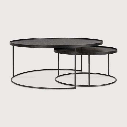 Round Tray Coffee Table Set