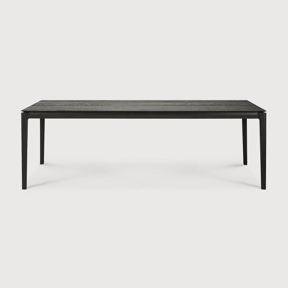 95" Oak Black Bok Dining Table